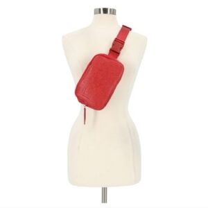 Nautica Deck Mate Vibrant Red Crossbody Belt Bag